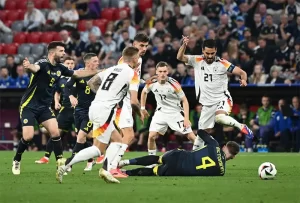 Toni Kroos (số 8) và Ilkay Gundogan (số 21) được HLV Julian Nagelsmann sử dụng hoàn hảo ở trận khai mạc EURO 2024